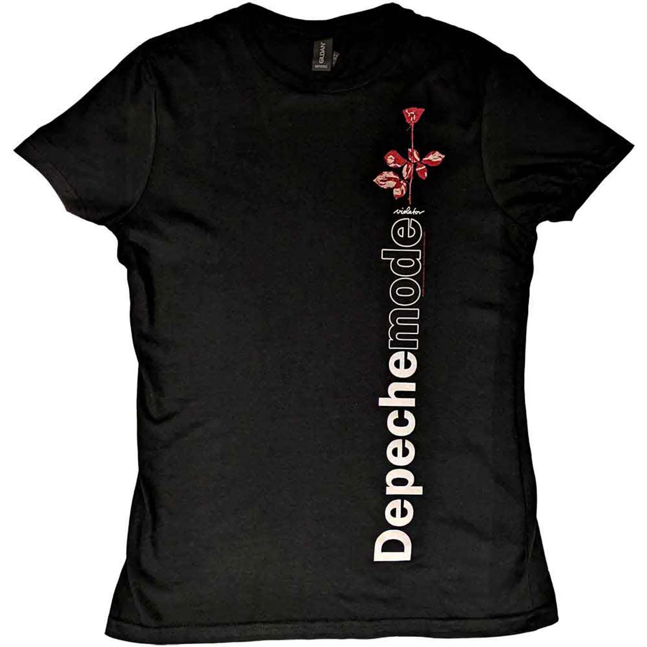 Depeche Mode Violator Side Rose Black Large Ladies T-Shirt