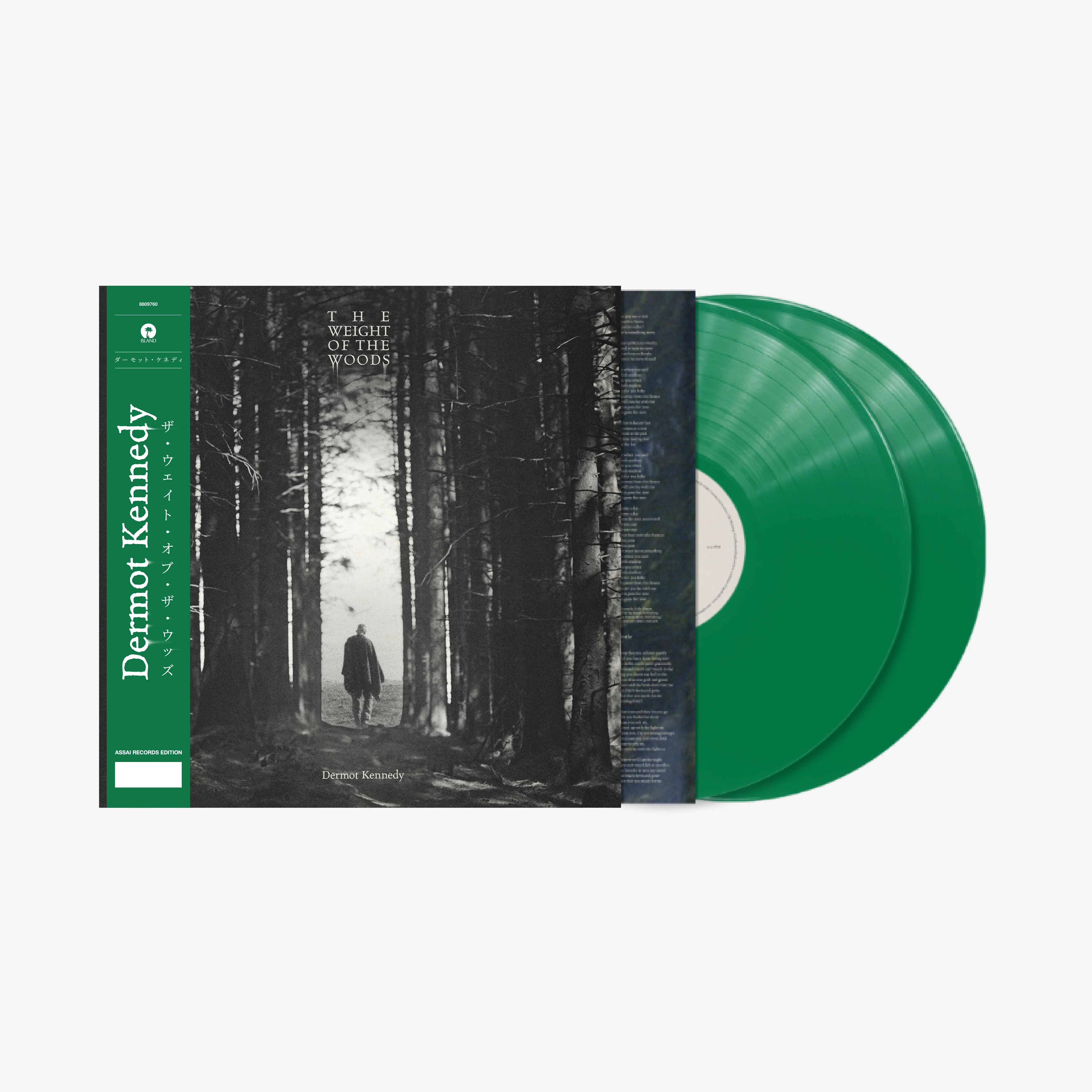 Dermot Kennedy The Weight of the Woods Vinyl LP Signed Assai Obi Edition Transparent Green Colour 2026 - Image 2