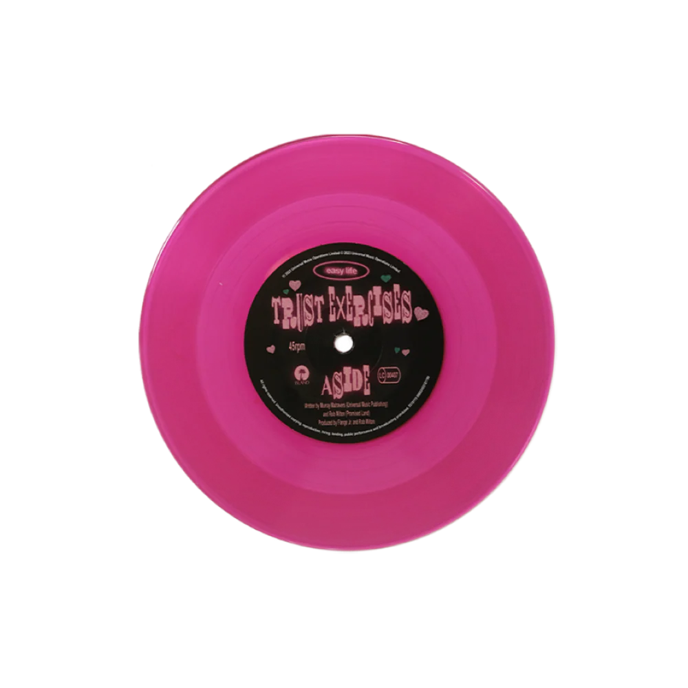 Easy Life Trust Exercises (Alternative Version) 7" Vinyl Single Pink Colour 2023 - Image 2