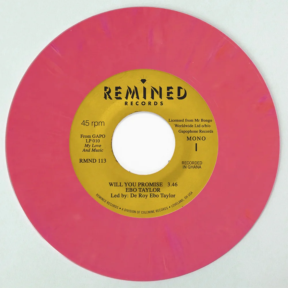 Ebo Taylor Will You Promise / Maye Omama Indies 7" Vinyl Single Salmon Pink Colour 2026
