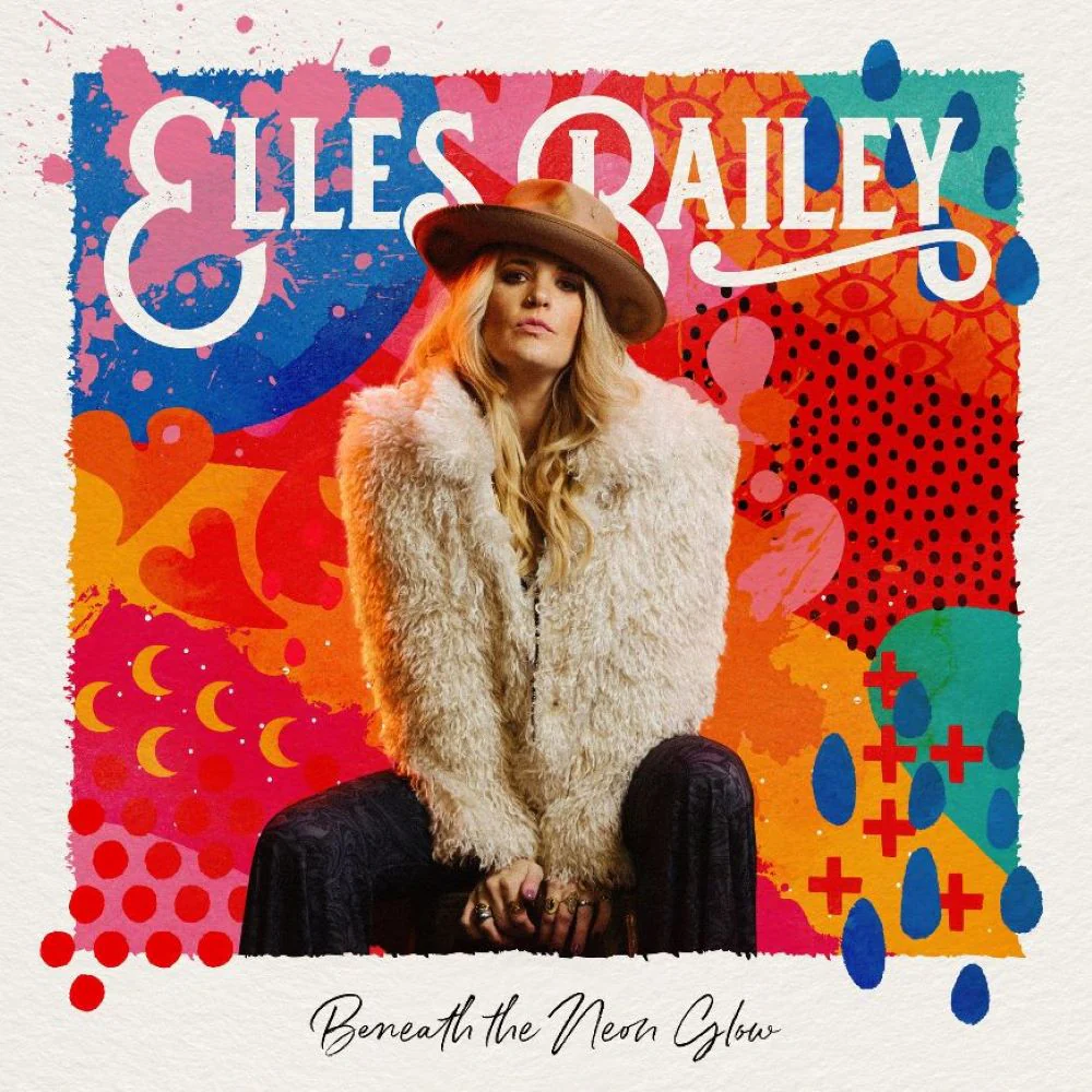 Elles Bailey Beneath The Neon Glow Vinyl LP Indies Orange Colour 2024 - Image 2