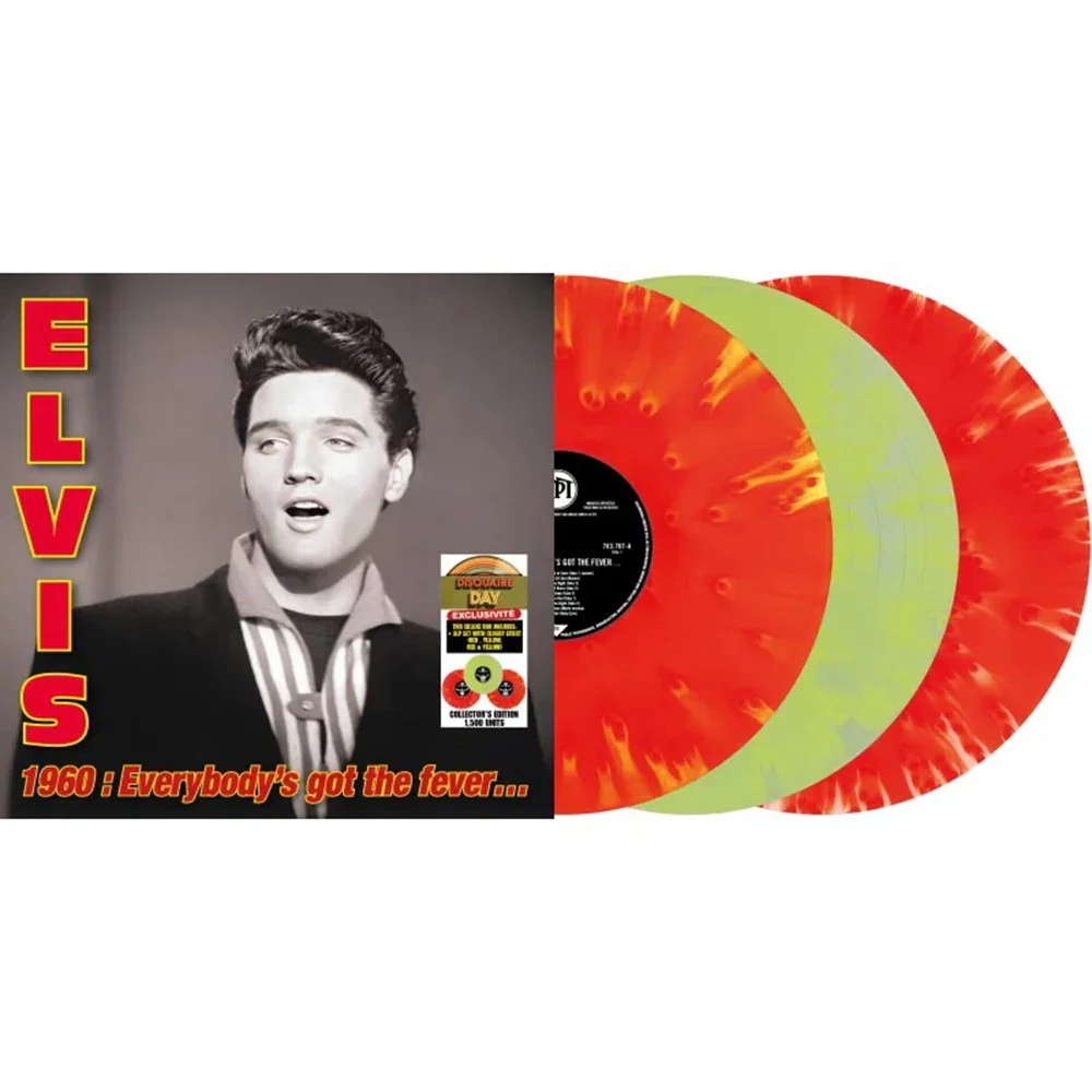 Elvis Presley Elvis 1960 : Everybody's Got the Fever Vinyl LP Red & Yellow with Cloud Effect Colour RSD 2025