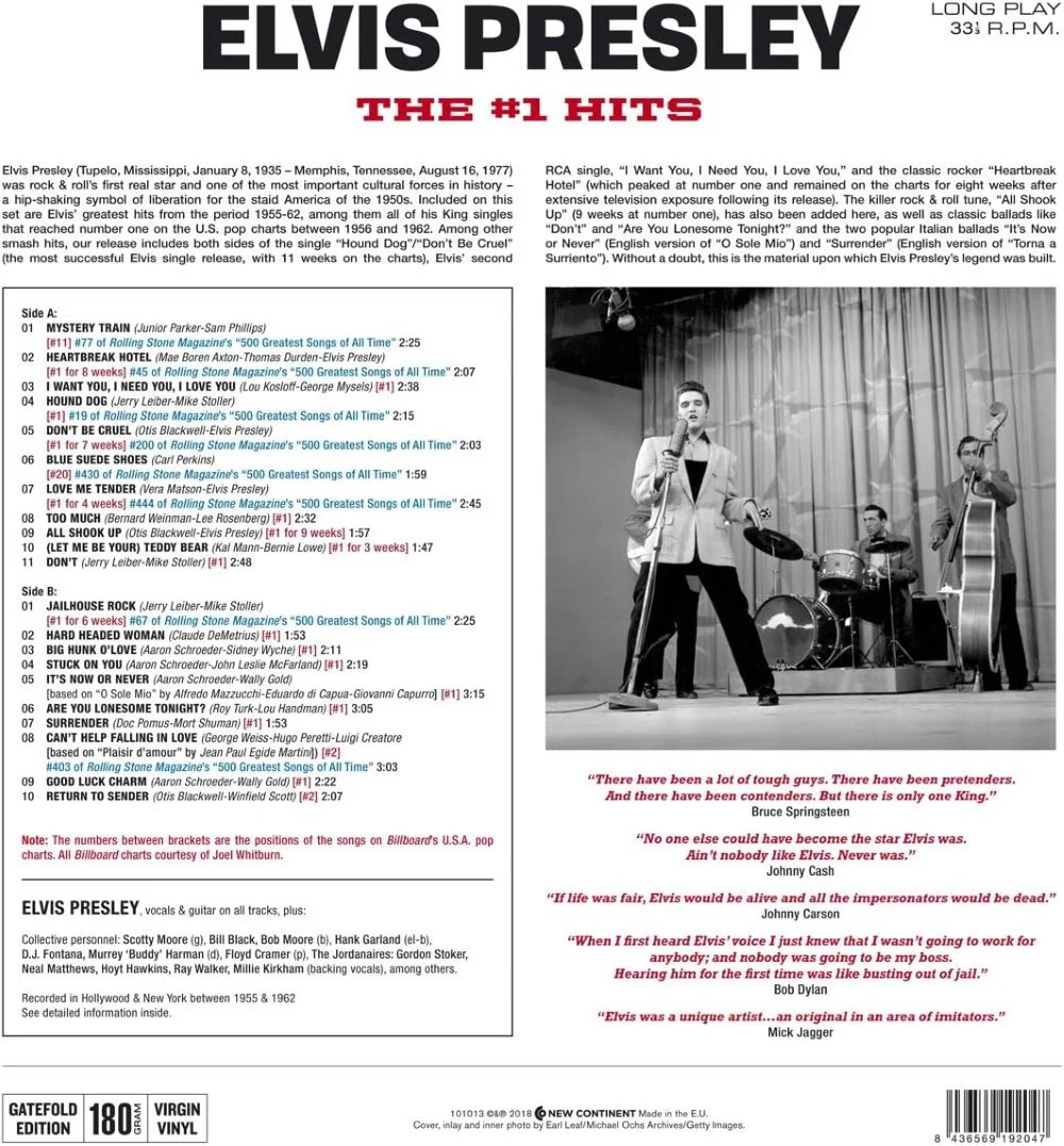 Elvis Presley The No.1 Hits Vinyl LP 2022 - Image 2