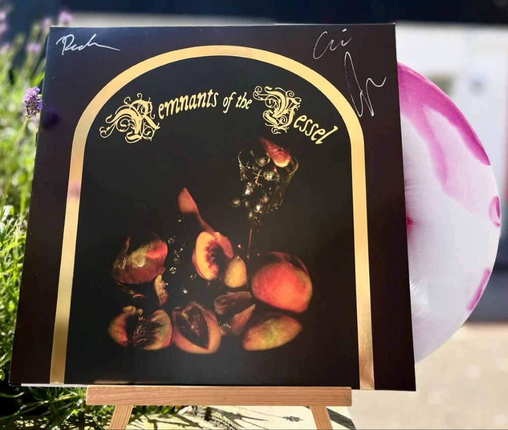 Faetooth Remnants Of The Vessel Vinyl LP *SIGNED* Magenta & White Inkspot Colour 2025