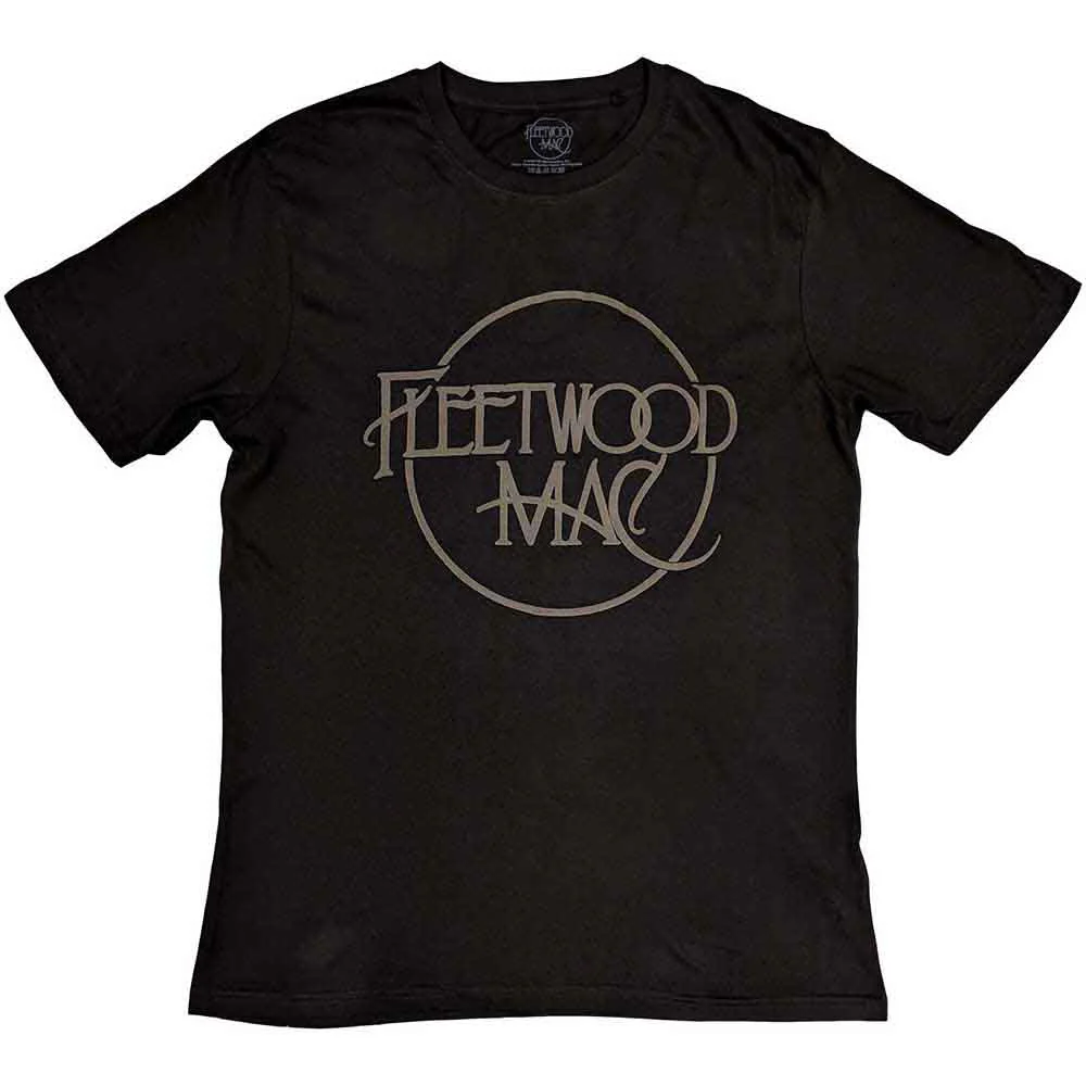 Fleetwood Mac Classic Logo Hi-Build Black X-Large T-Shirt