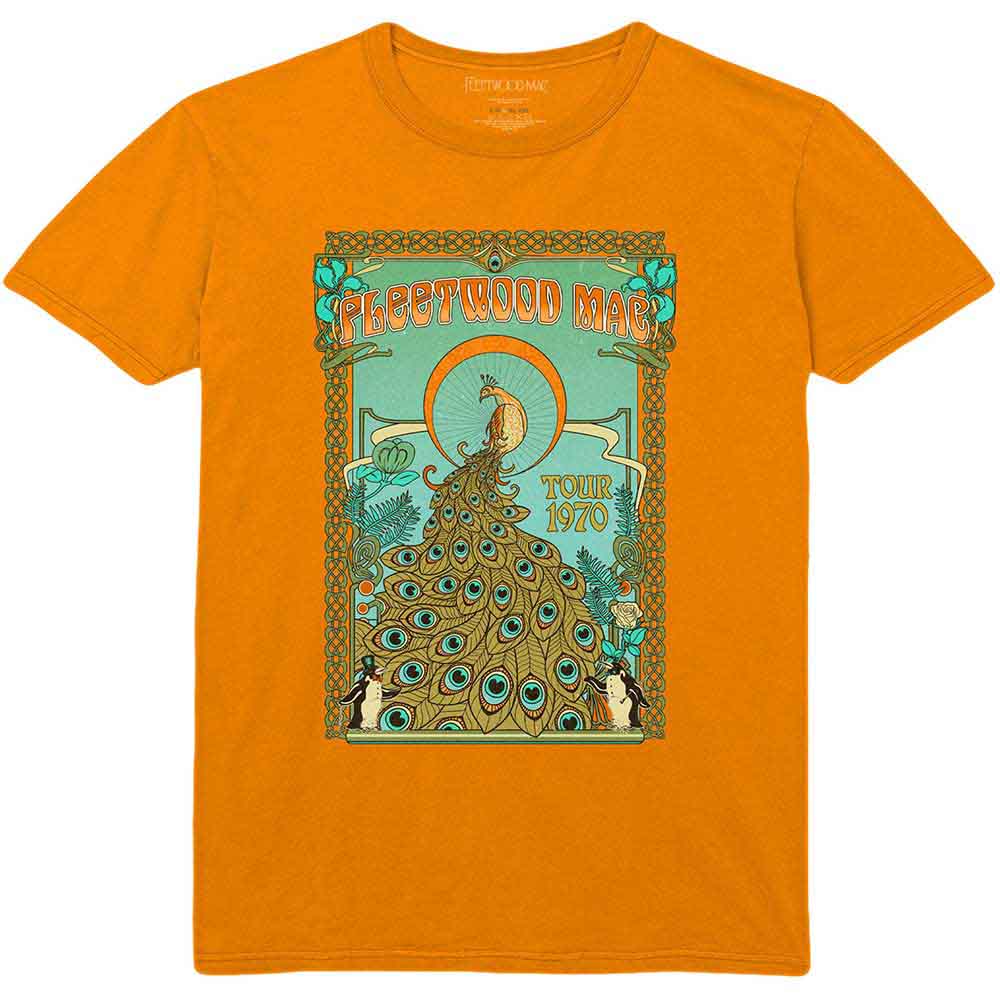 Fleetwood Mac Peacock Orange Medium T-Shirt