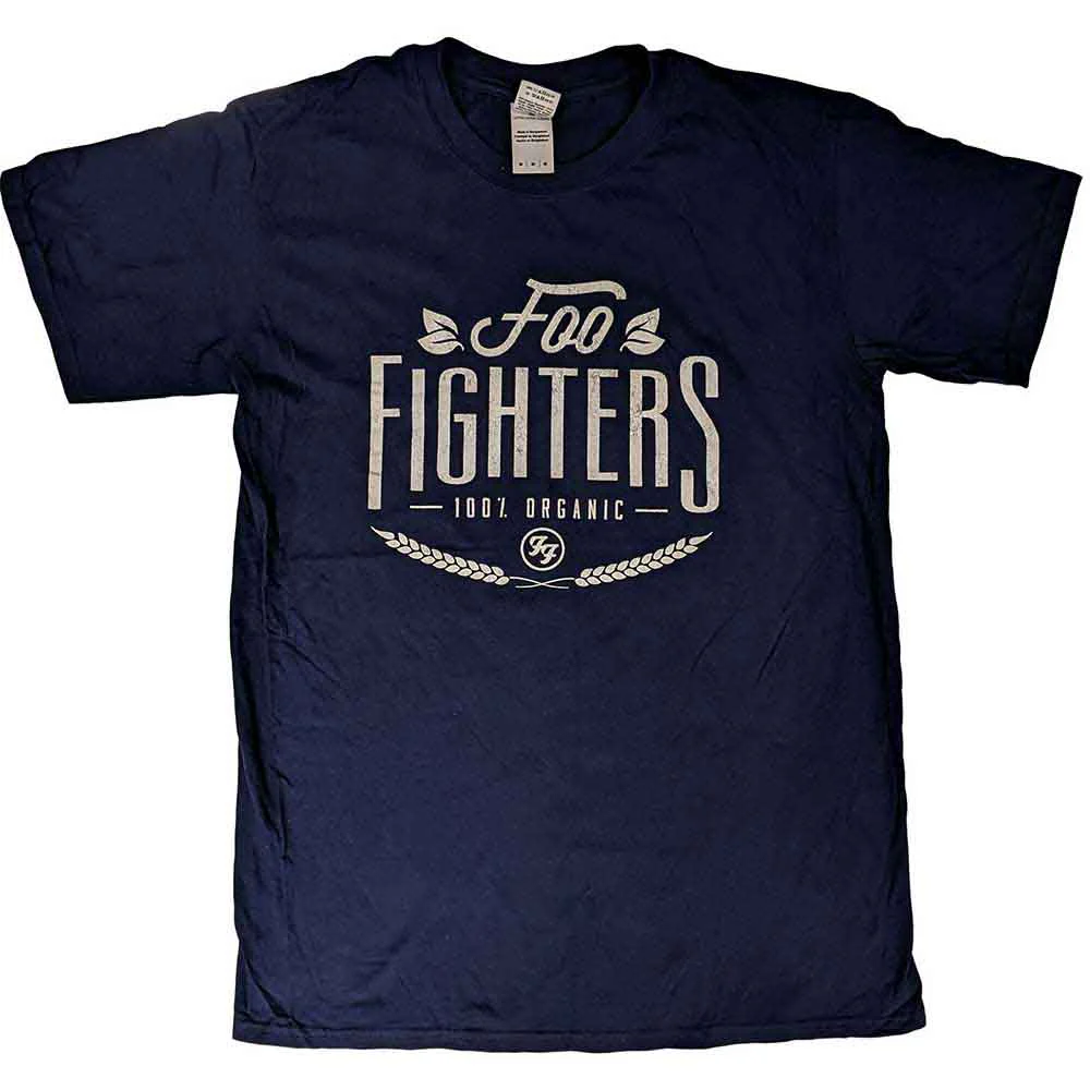 Foo Fighters 100% Organic Navy Blue X-Large T-Shirt