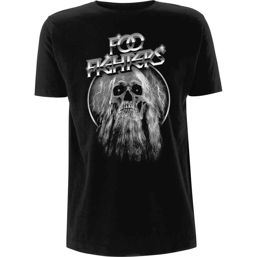 Foo Fighters Bearded Skull Black Medium T-Shirt