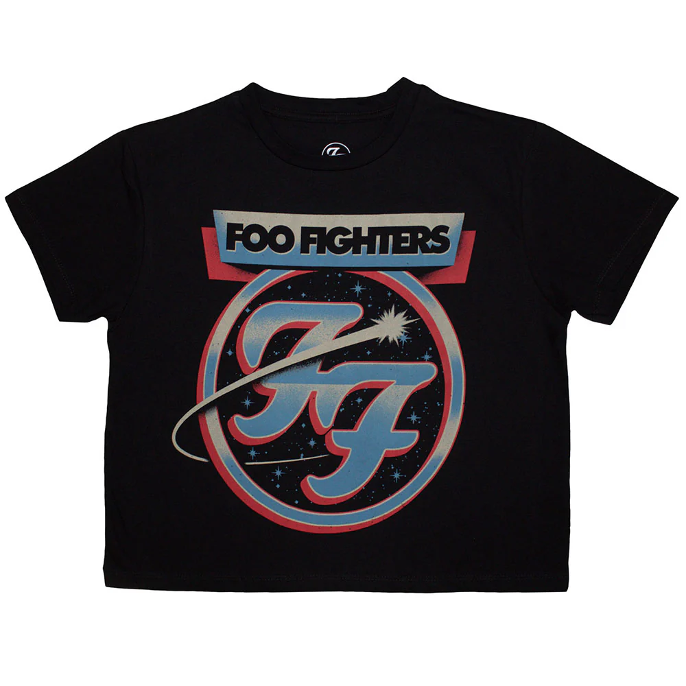 Foo Fighters Comet Cropped Black Ladies XX-Large T-Shirt