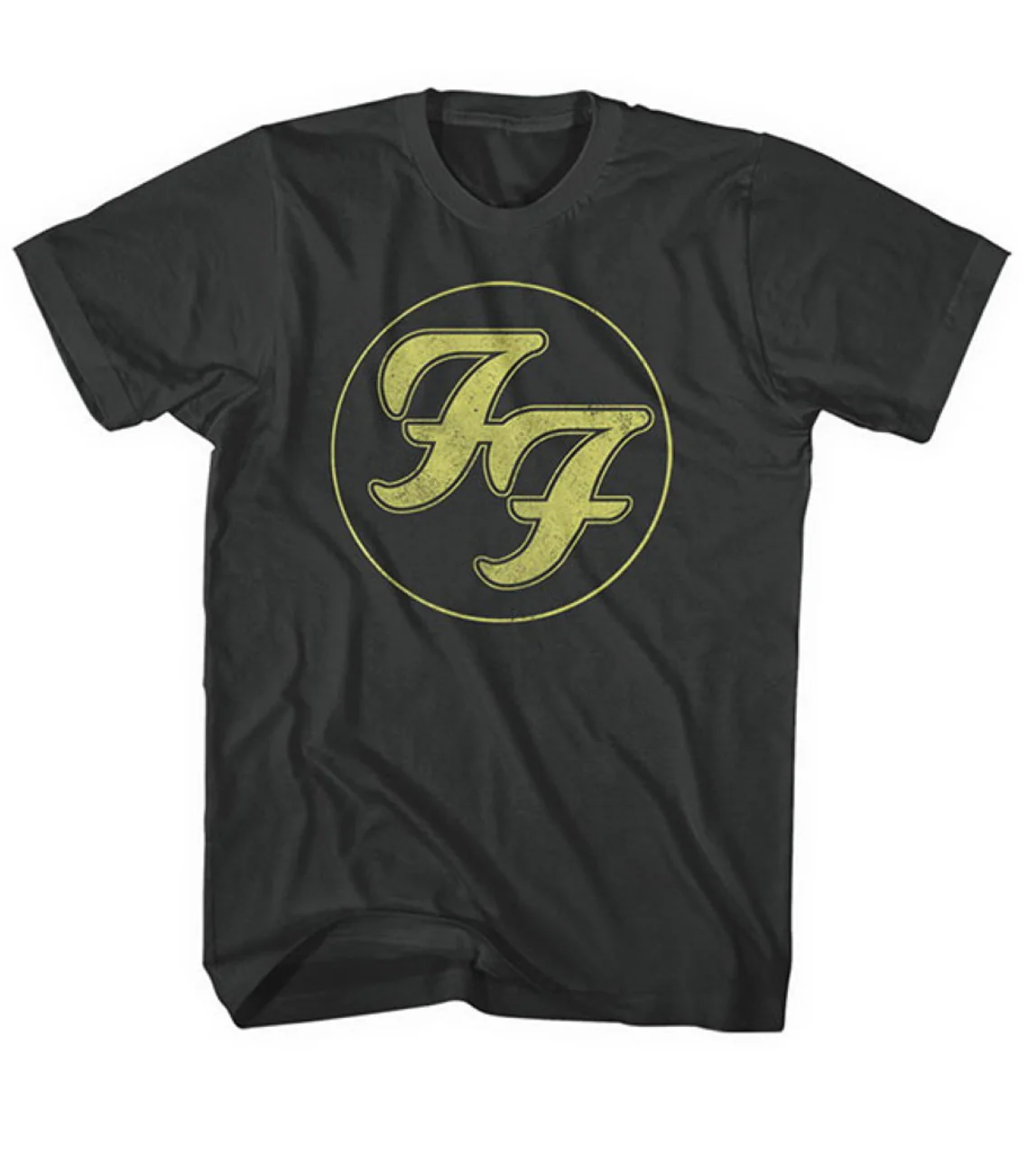 Foo Fighters Distressed FF Logo Black XX-Large T-Shirt