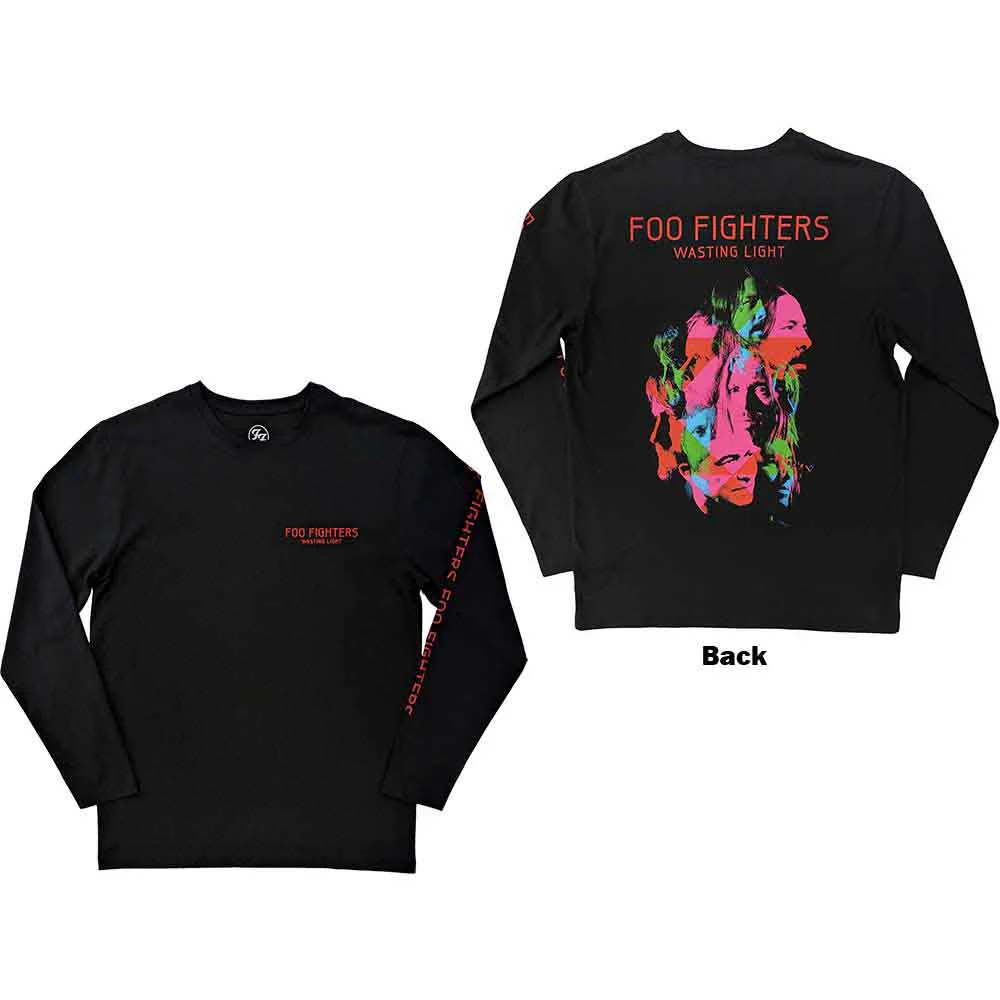 Foo Fighters Wasting Light Black Long Sleeve Small T-Shirt - Image 3