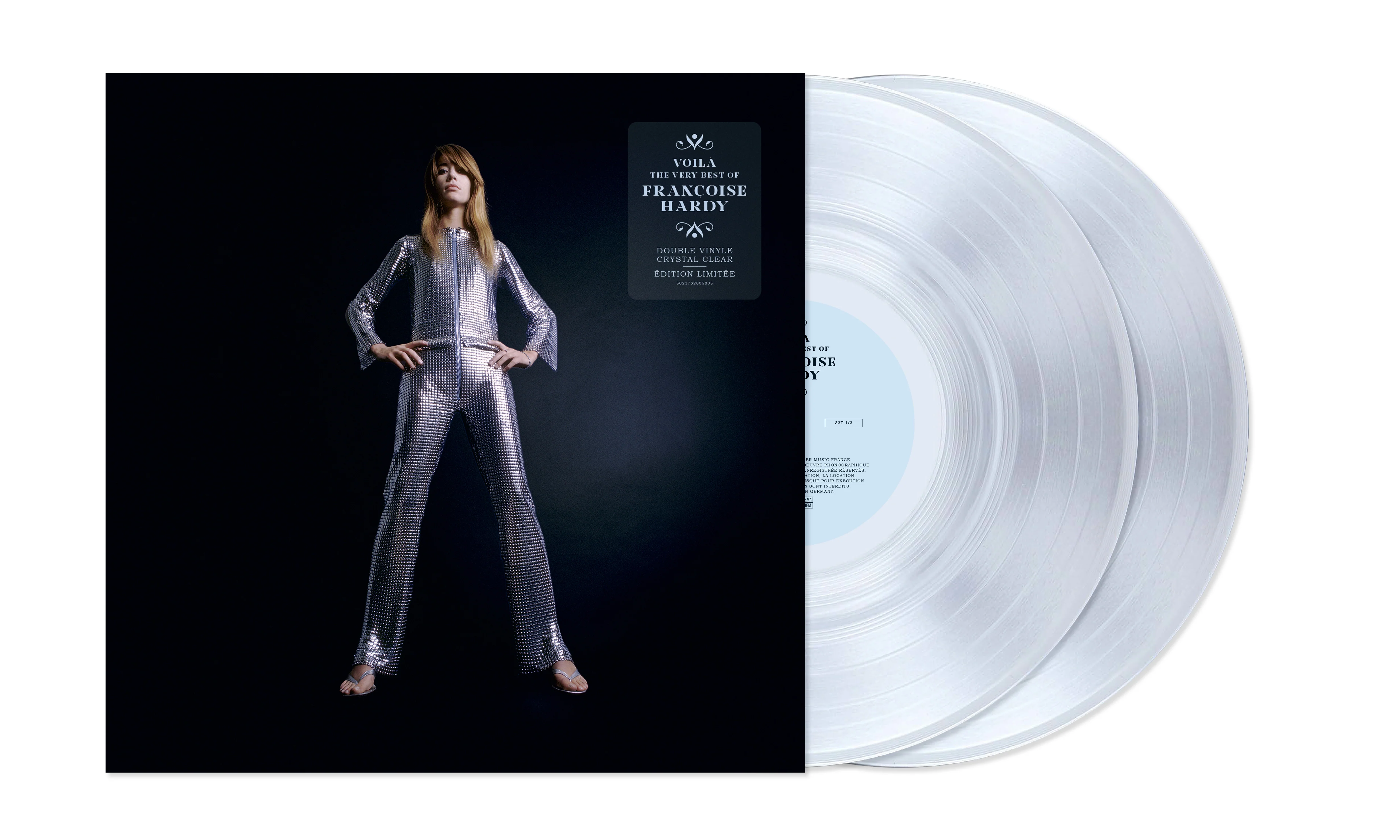 Francoise Hardy Voila The Very Best Of Vinyl LP Crystal Clear Colour 2025