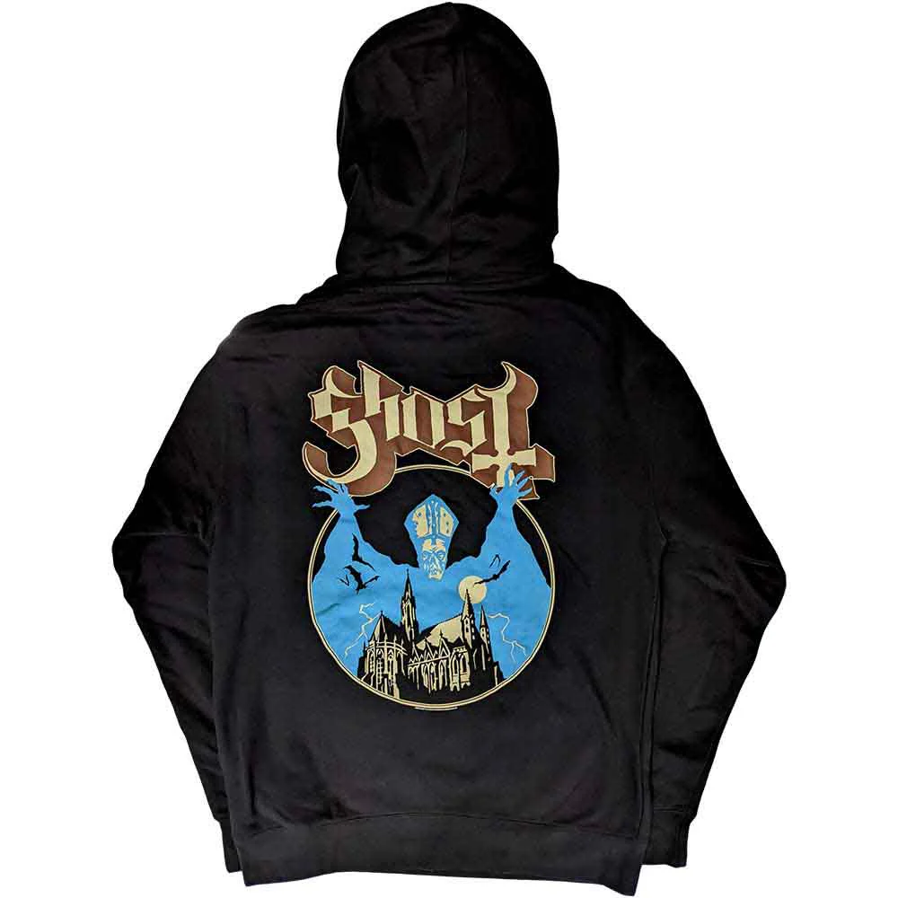 Ghost Logo Black Small Hoodie - Image 2