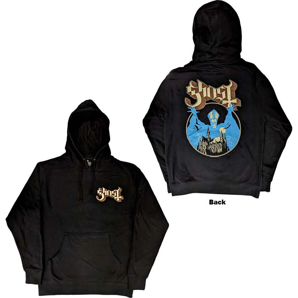 Ghost Logo Black Large Hoodie - Image 3