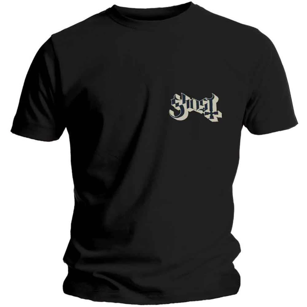 Ghost Logo Black Small T-Shirt