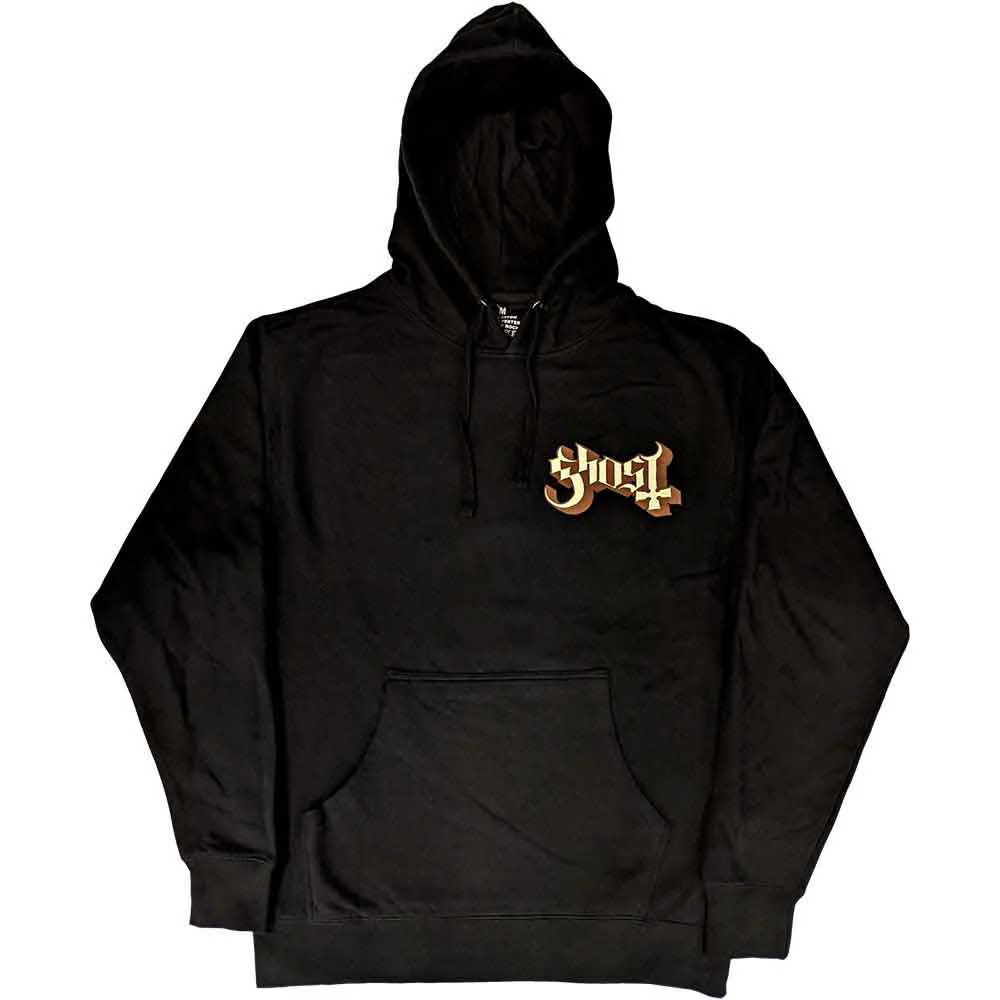 Ghost Logo Black X-Large Hoodie