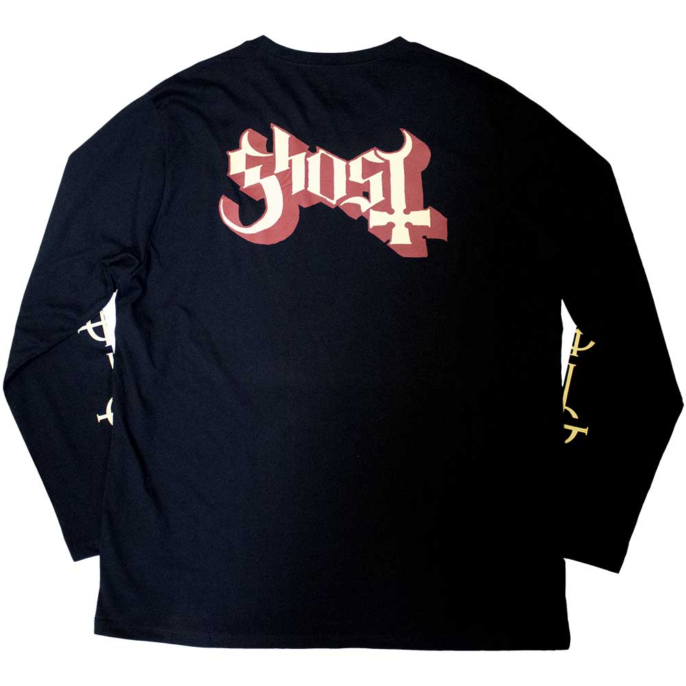 Ghost Papa & Radient Ghouls Black Medium T-Shirt - Image 2