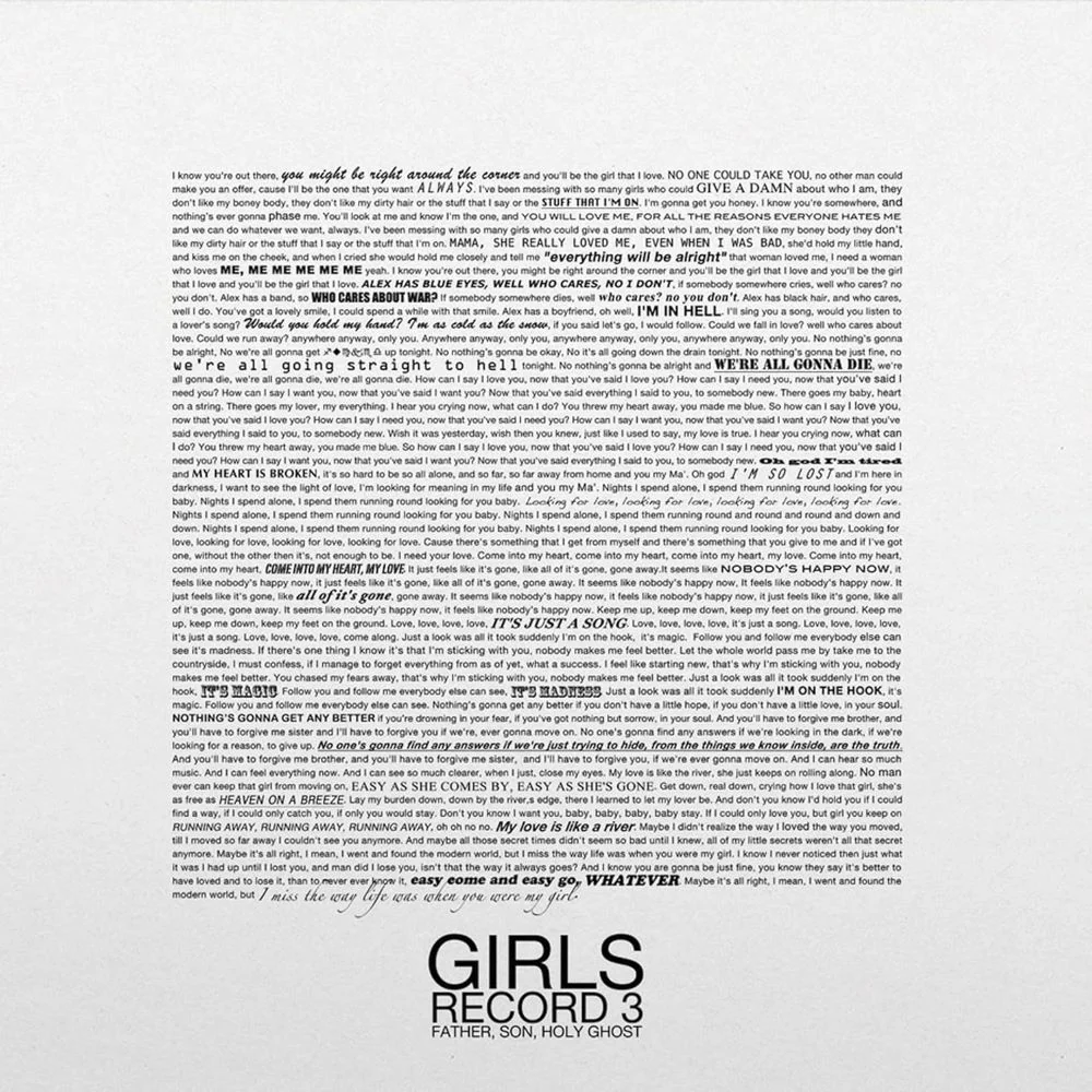 Girls Father, Son, Holy Ghost Limited Edition Vinyl LP Milky Clear / Black Ice Colour 2024 - Image 2