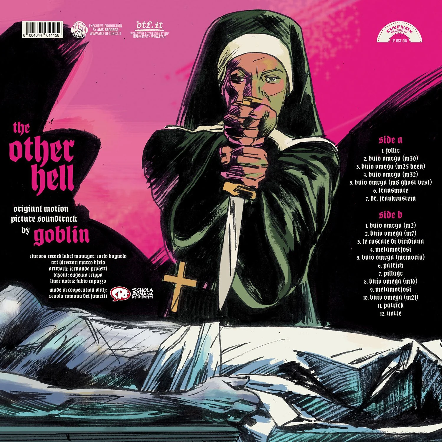 Goblin L'altro Inferno (The Other Hell) Vinyl LP Clear Fushia RSD 2025 - Image 3