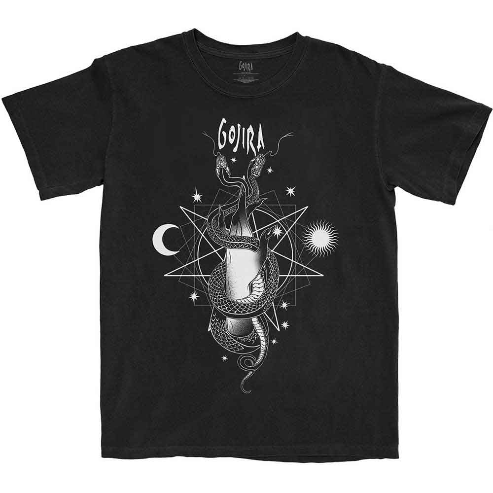 Gojira Celestial Snakes Black Large Unisex T-Shirt