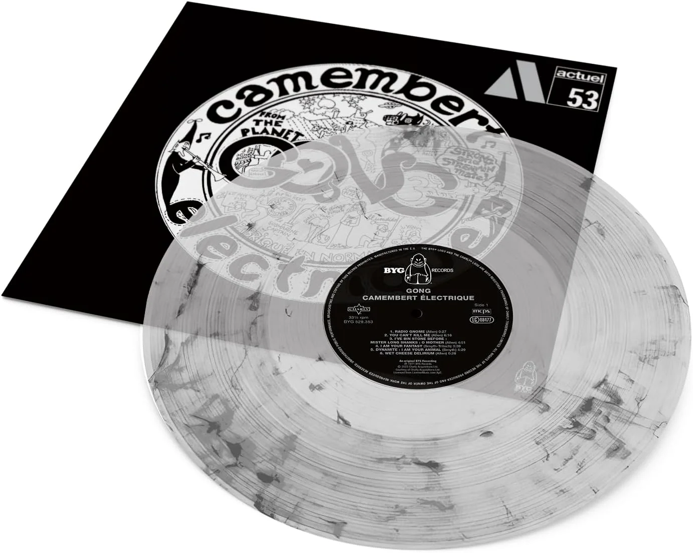 Gong Camembert Electrique Vinyl LP Marble Colour 2024 - Image 2