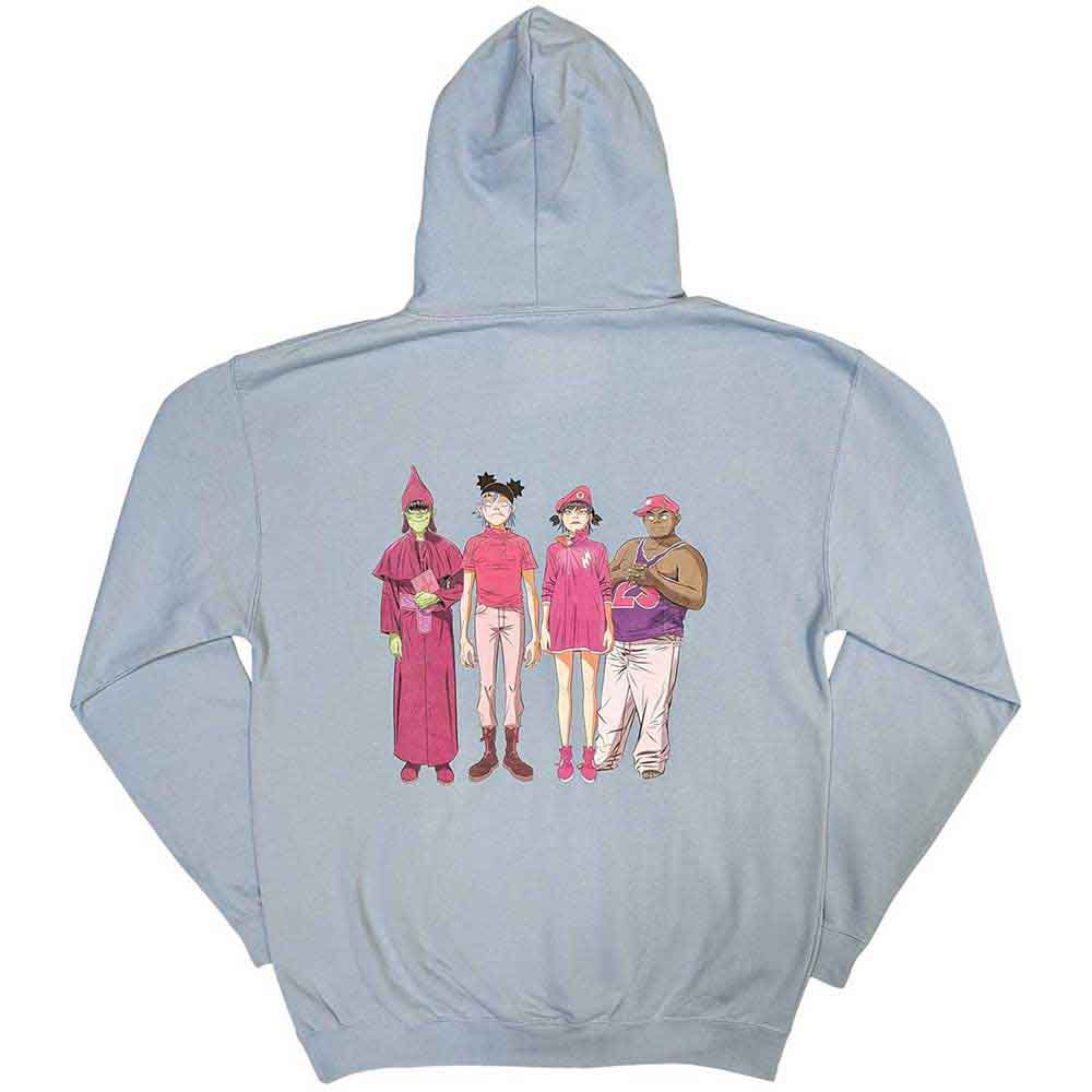 Gorillaz Cracker Island Light Blue Large Hoodie - Image 2