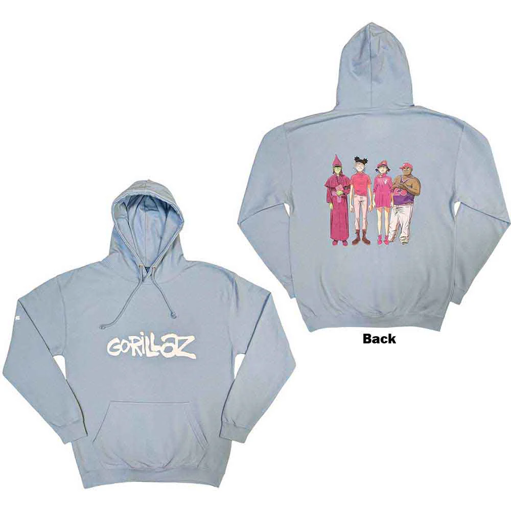 Gorillaz Cracker Island Light Blue XX-Large Hoodie - Image 3