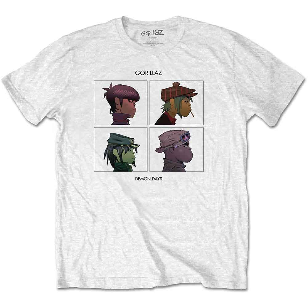 Gorillaz Demon Days White Medium T-Shirt