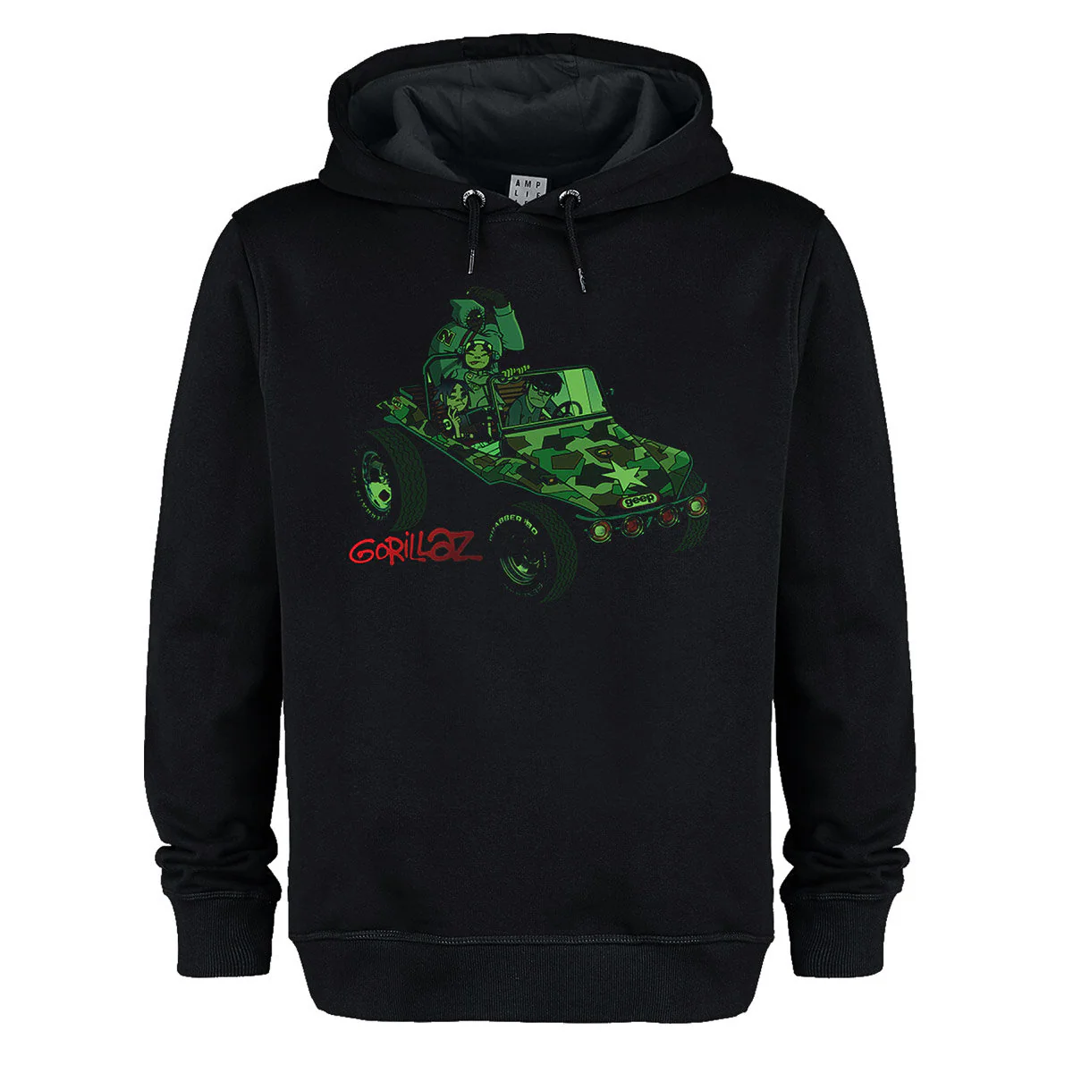 Gorillaz Geep Amplified Vintage Black Medium Unisex Hoodie
