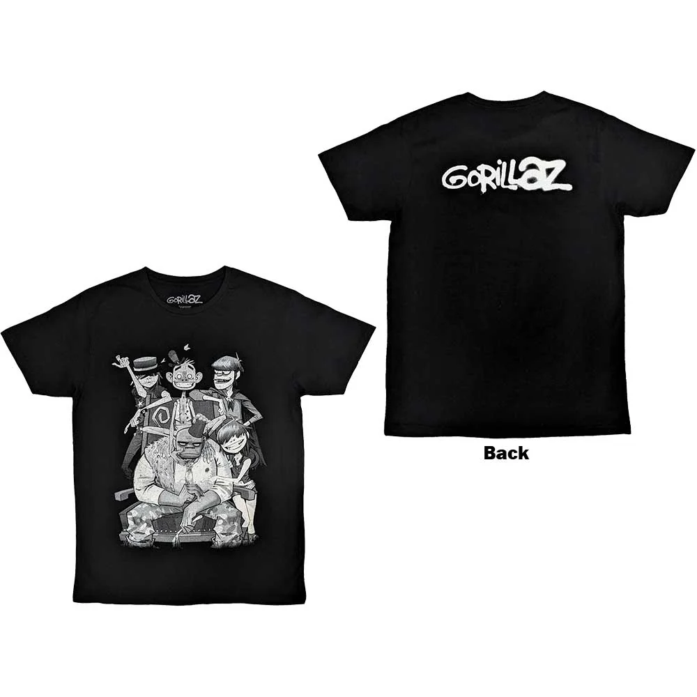Gorillaz George Spray Black XX-Large T-Shirt - Image 3