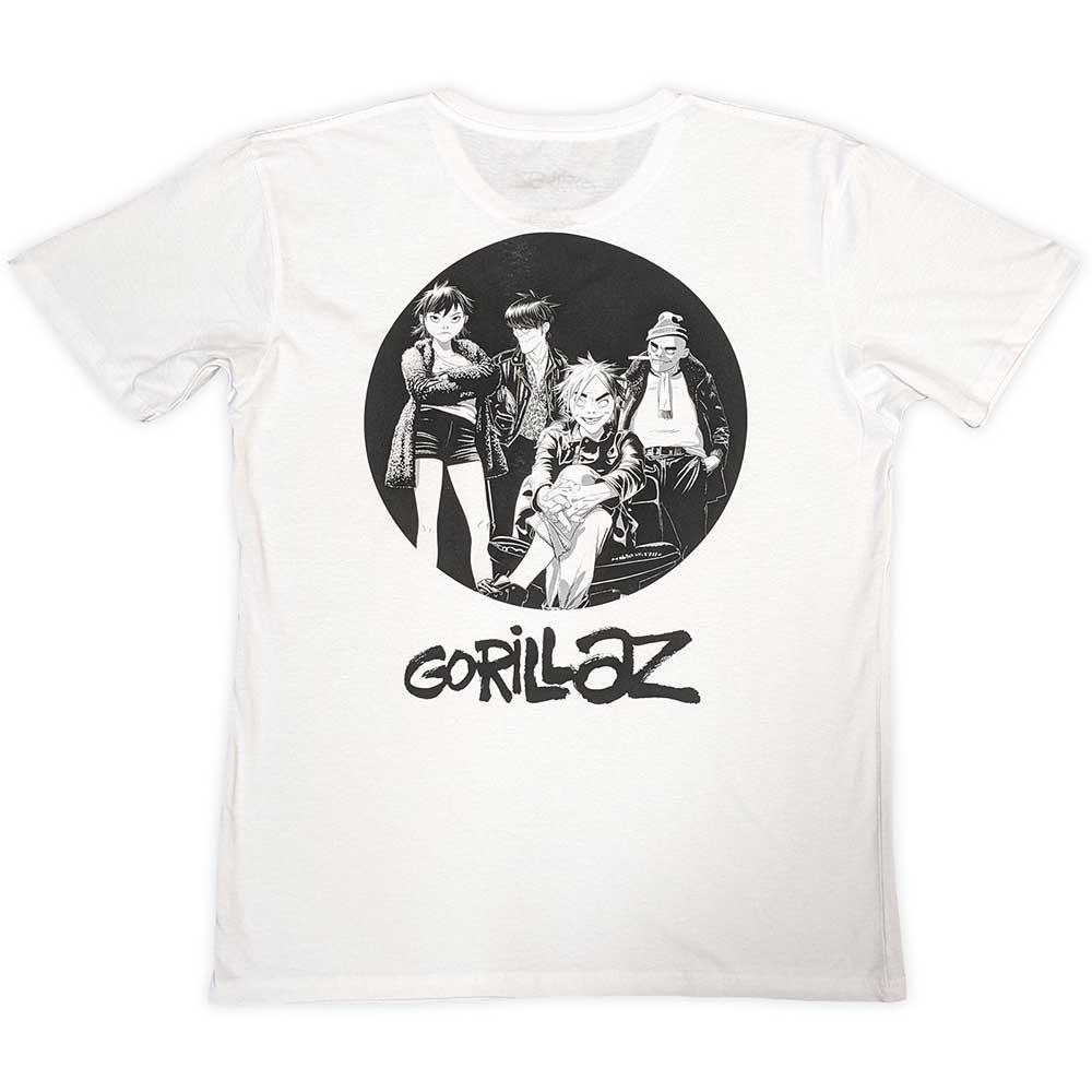 Gorillaz Song Machine Brush Logo White Medium T-Shirt - Image 2