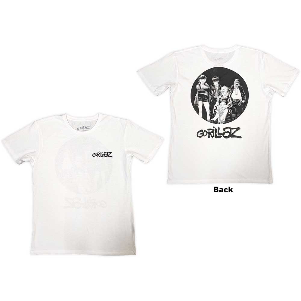 Gorillaz Song Machine Brush Logo White XX-Large T-Shirt - Image 3