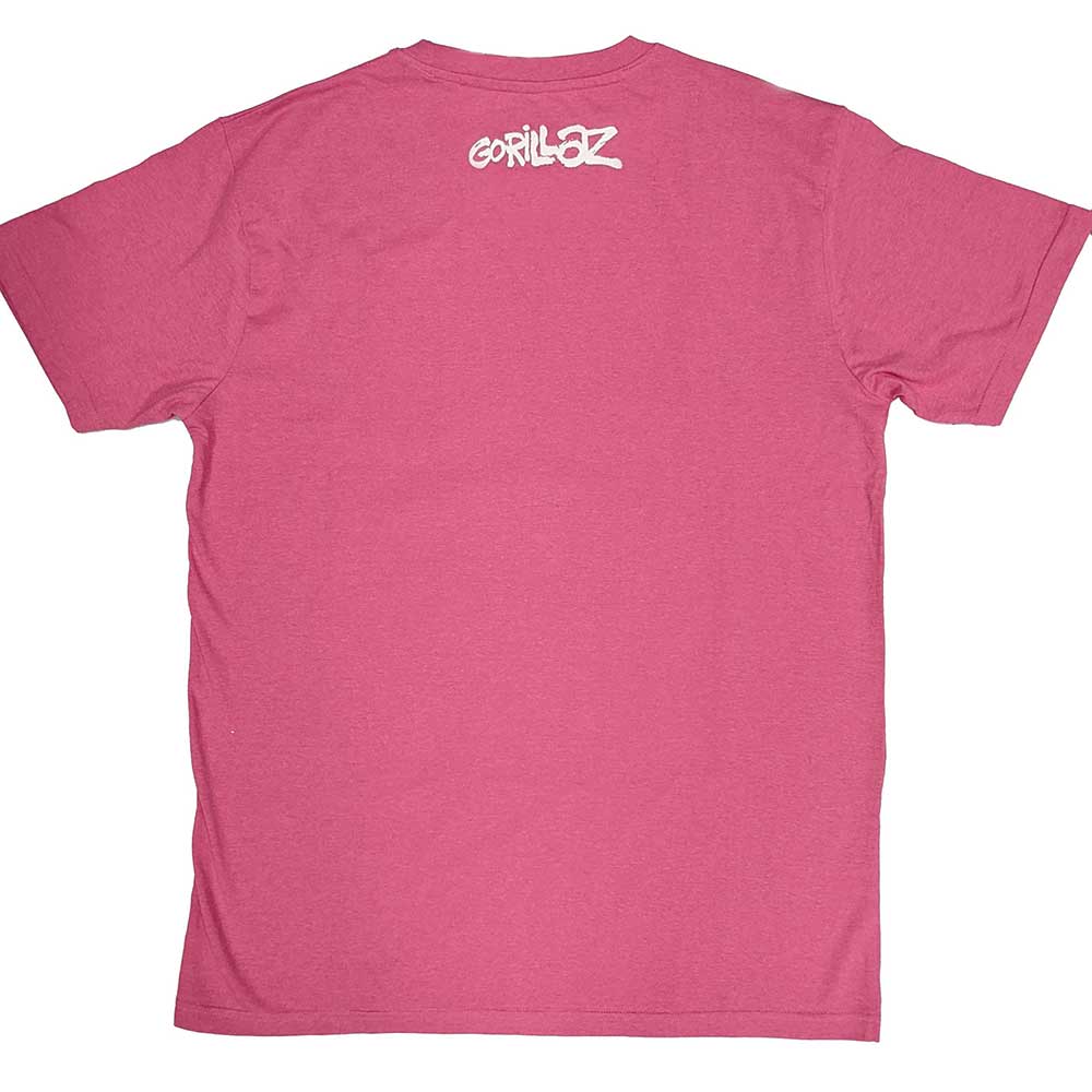 Gorillaz The Static Channel Pink Small T-Shirt - Image 2