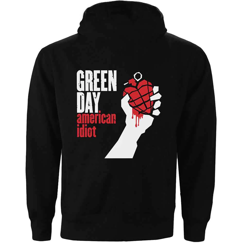 Green Day American Idiot Ladies Medium Zipped Hoodie - Image 2