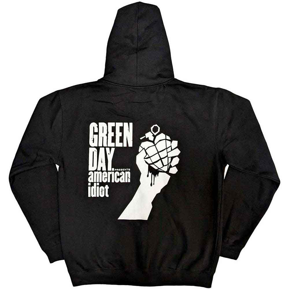 Green Day American Idiot The Musical Black XX-Large Zipped Hoodie - Image 2