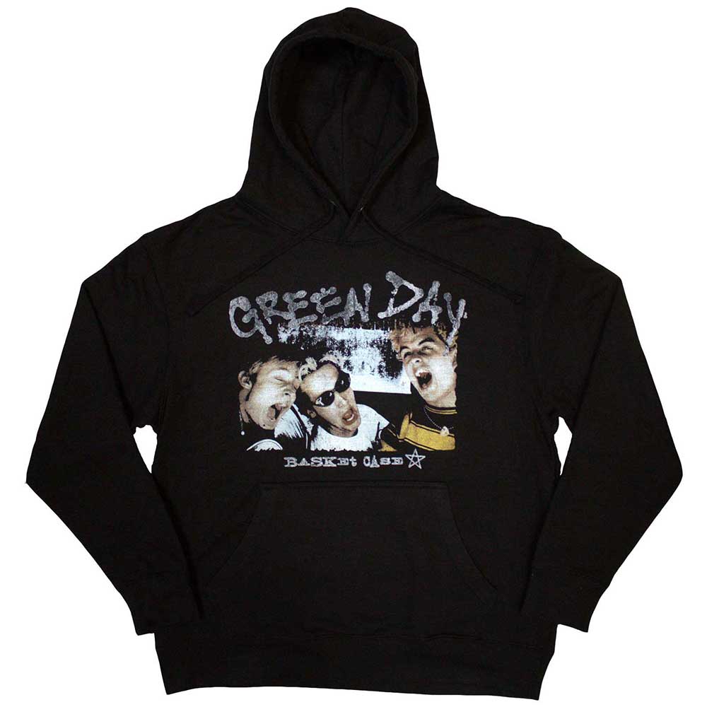 Green Day Basket Case Star Black X-Large Hoodie
