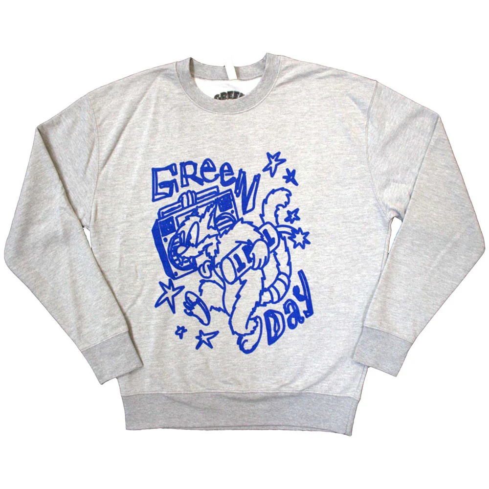 Green Day Cat Blaster XX-Large Sweatshirt