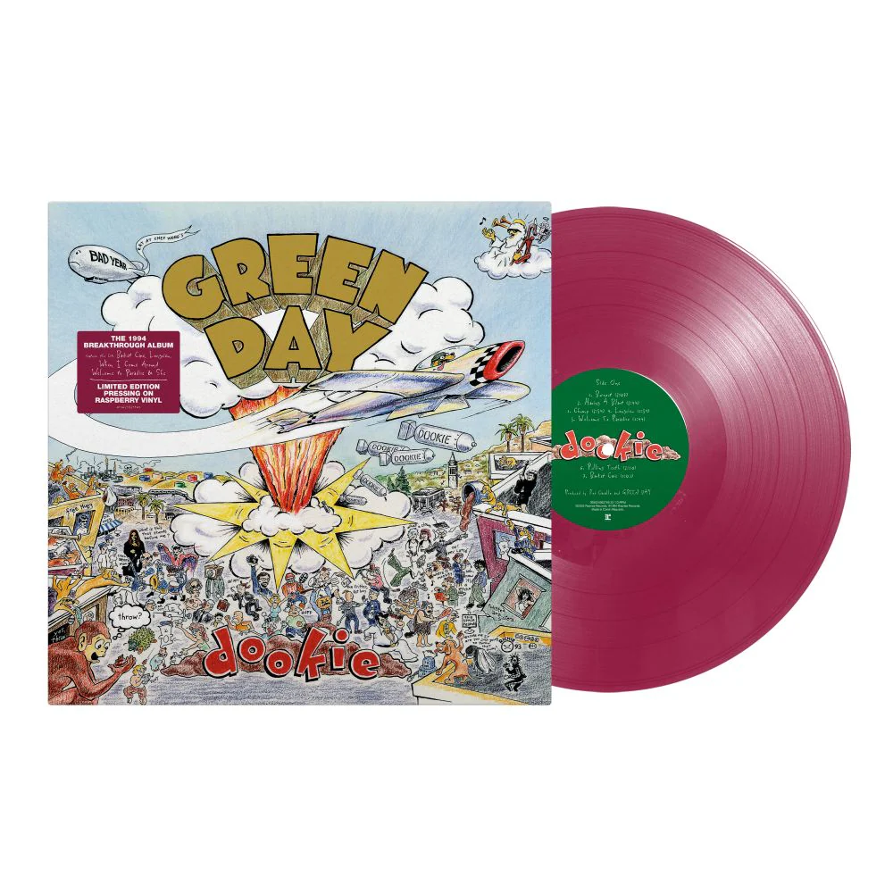 Green Day Dookie Vinyl LP Raspberry Colour 2025