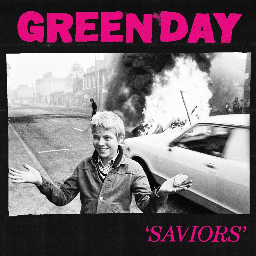 Green Day Saviours Vinyl LP Indies Black & Pink Colour 2024 - Image 2