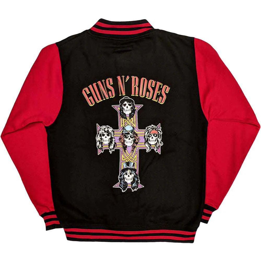 Guns N Roses Black & Red Medium Varsity Jacket - Image 2