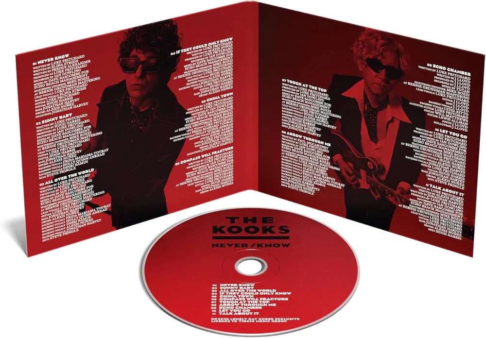 The Kooks Never/Know CD *SIGNED* 2025 - Image 2