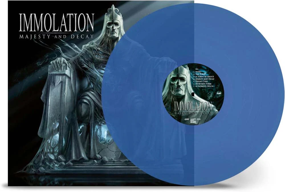Immolation Majesty And Decay Vinyl LP Transparent Blue Colour 2025