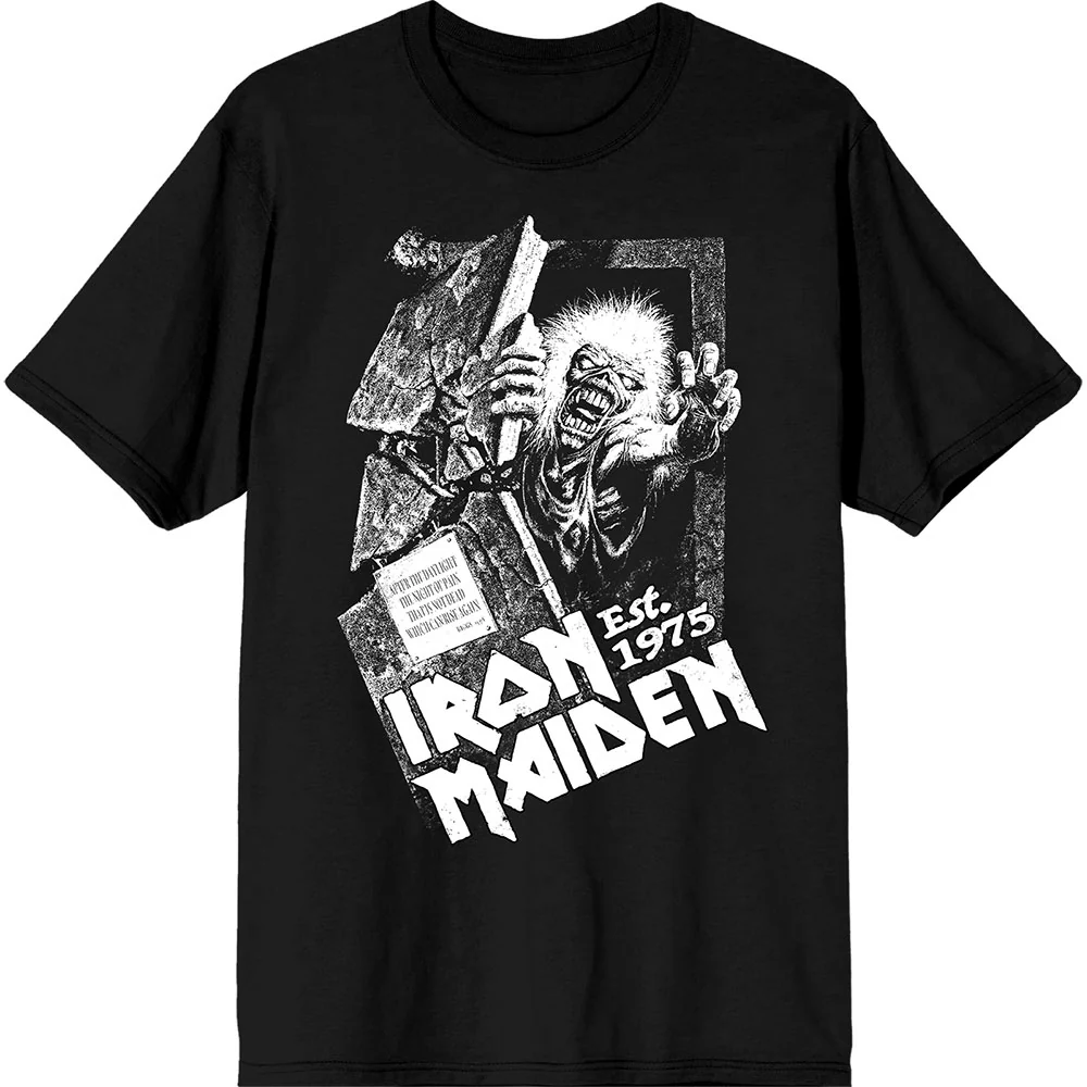 Iron Maiden Est. 1975 No Prayer Grave Black XX-Large T-Shirt