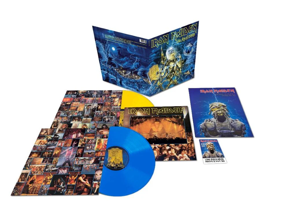 Iron Maiden Live After Death Vinyl LP Blue & Yellow Colour 2025
