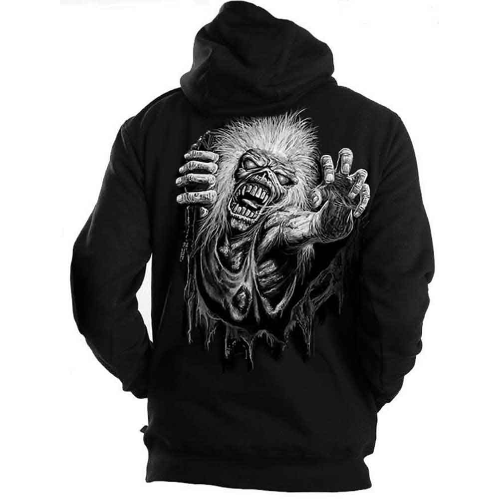 Iron Maiden No Prayer Small Zipped Hoodie - Image 2
