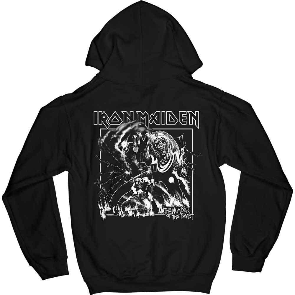 Iron Maiden Number Of The Beast One Colour Black XX-Large Hoodie - Image 2