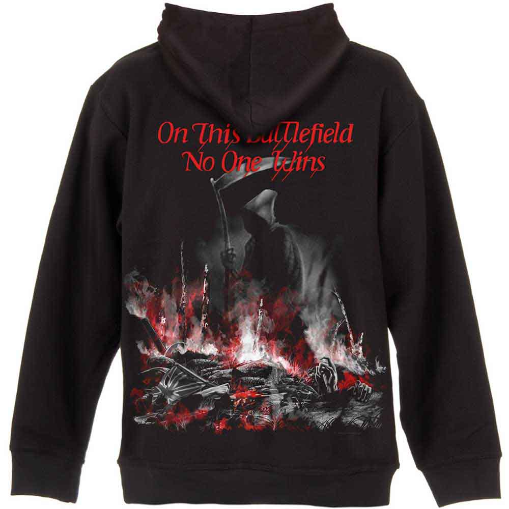 Iron Maiden Scuffed Trooper Small Zipped Hoodie - Image 2