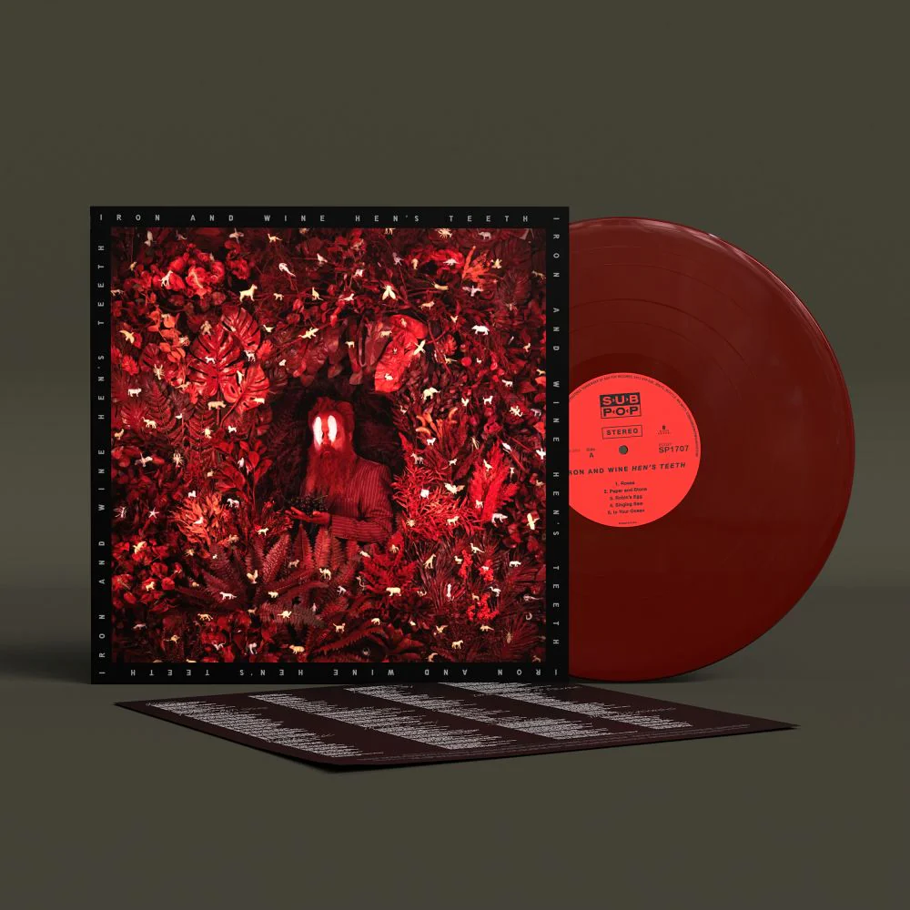 Iron & Wine Hen's Teeth Vinyl LP Indies Oxblood Colour 2026