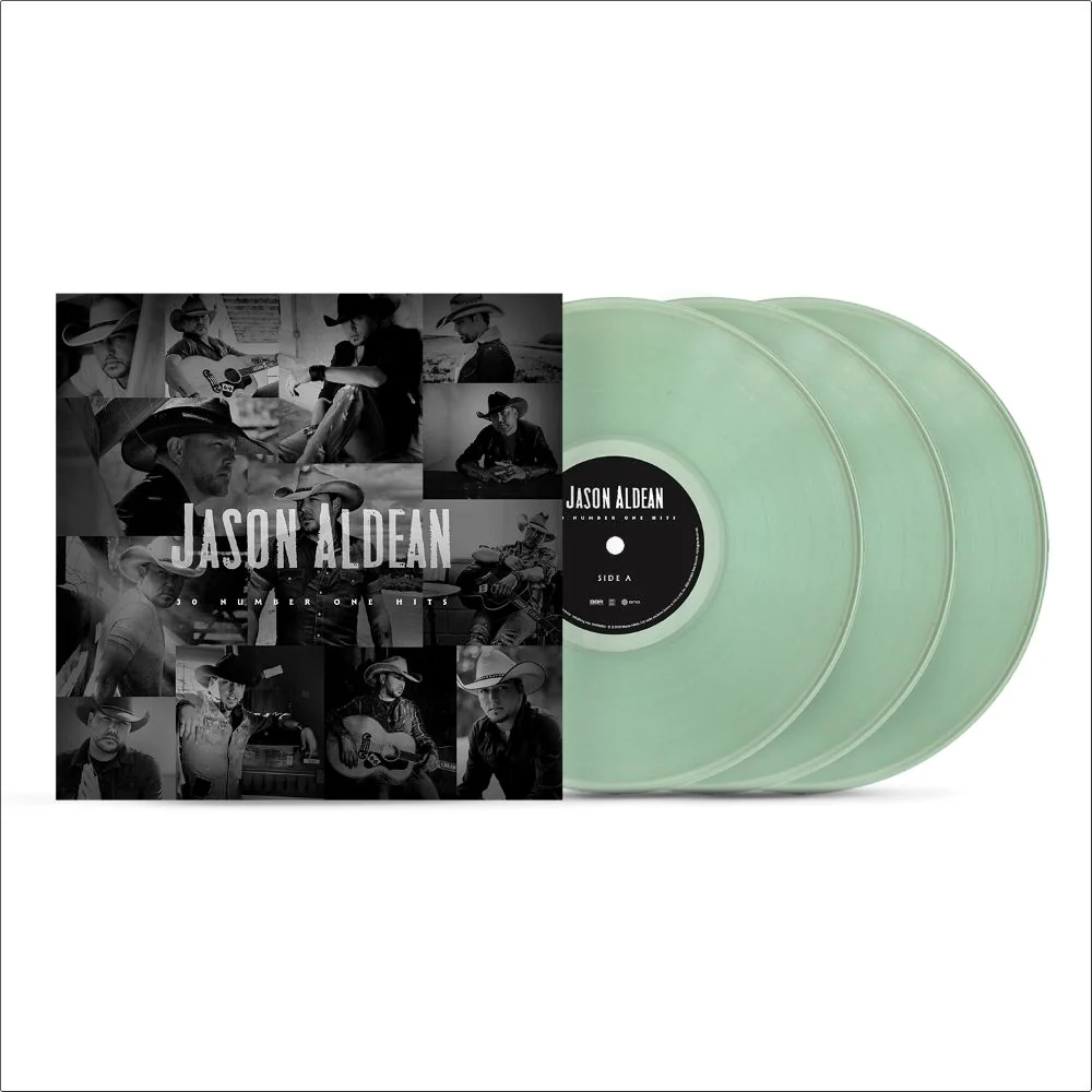 Jason Aldean 30 Number One Hits Vinyl LP Coke Bottle Clear Colour 2025