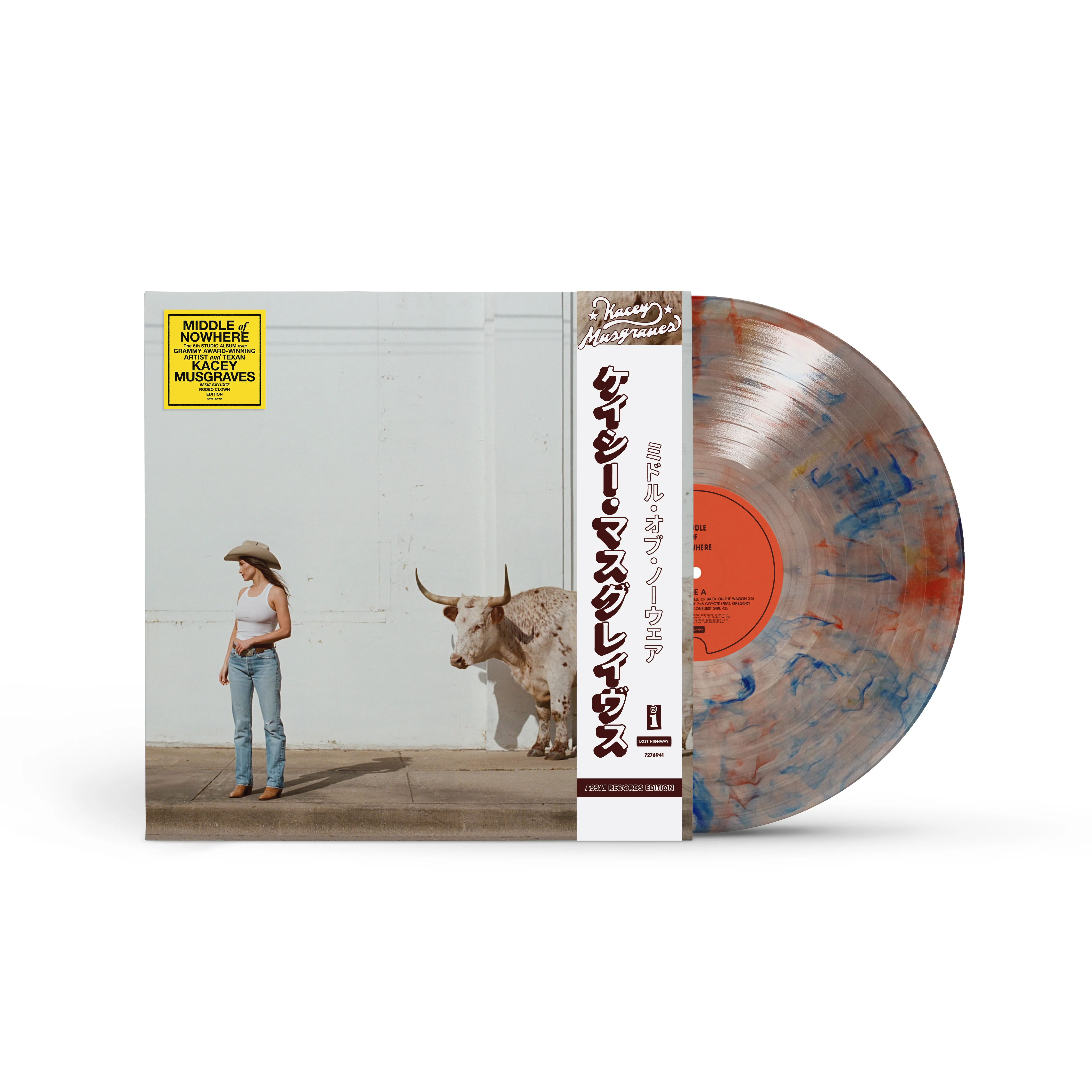 Kacey Musgraves Middle of Nowhere Vinyl LP Signed Assai Obi Edition Rodeo Clown Mix Colour 2026 - Image 2